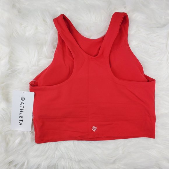NWT Athleta Red Conscious Crop Bra - Picture 5 of 7